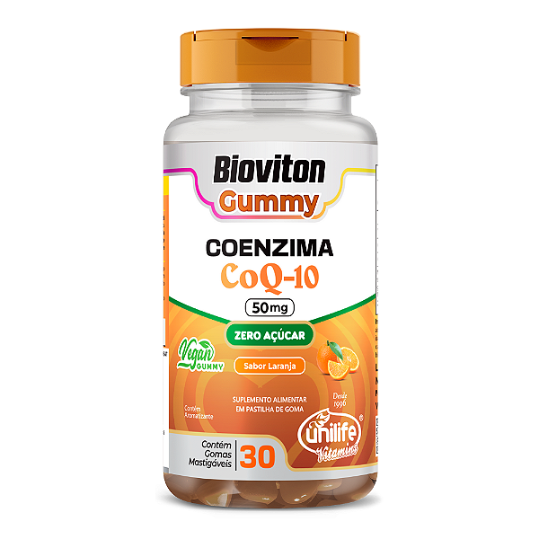 Bioviton Gummy Coq-10 Sabor Laranja Unilife 30 Gomas