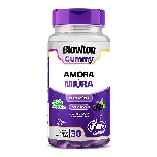 Bioviton Gummy Amora Sabor Amora Unilife 30 Gomas