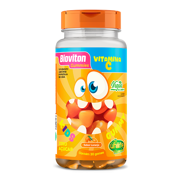 Bioviton Gummy Kids Vitamina C Sabor Laranja Unilife 30 Gomas