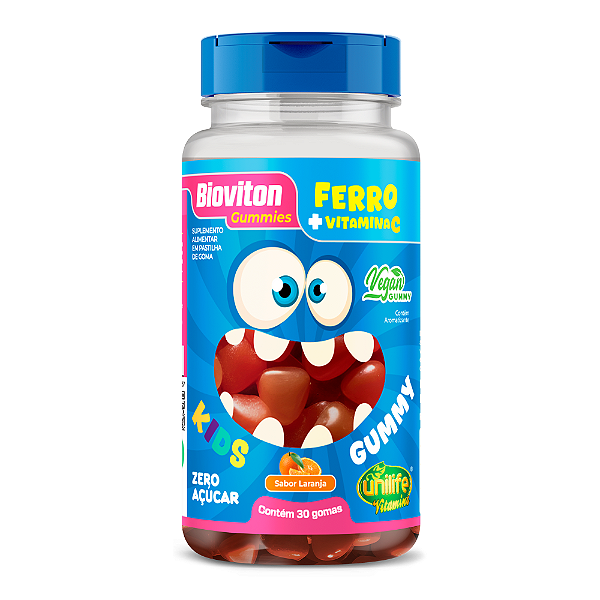 Bioviton Gummy Kids Ferro + C Unilife 30 Gomas