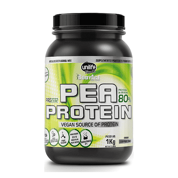 Pea Protein Proteína de Ervilha Sabor Cappuccino Unilife 1Kg