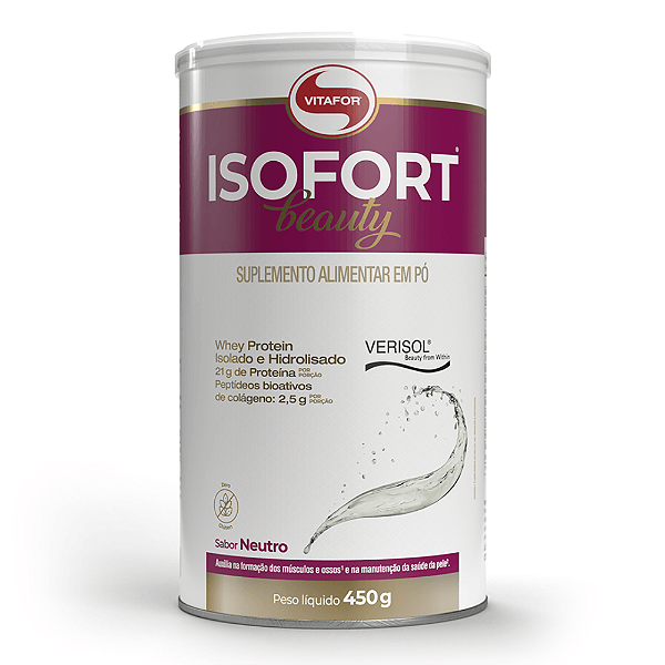 Isofort Beauty Verisol Sabor Neutro Vitafor 450g