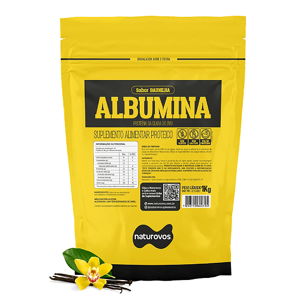 Albumina Baunilha Naturovos 420g