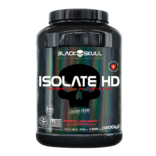 Whey Isolate HD Morango Black Skull 900g