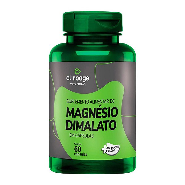 Magnésio Dimalato Clinoage 60 Cápsulas