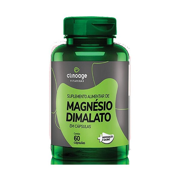 Magnésio Dimalato Clinoage 60 Cápsulas