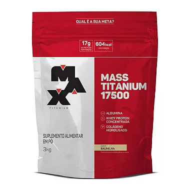 Mass Titanium 17500 Baunilha Max Titanium 3kg