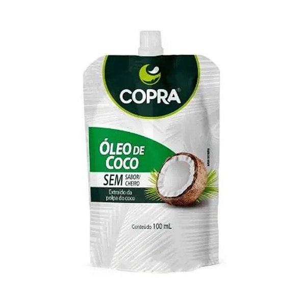 Óleo De Coco Sem Sabor Pouch Copra 100ml