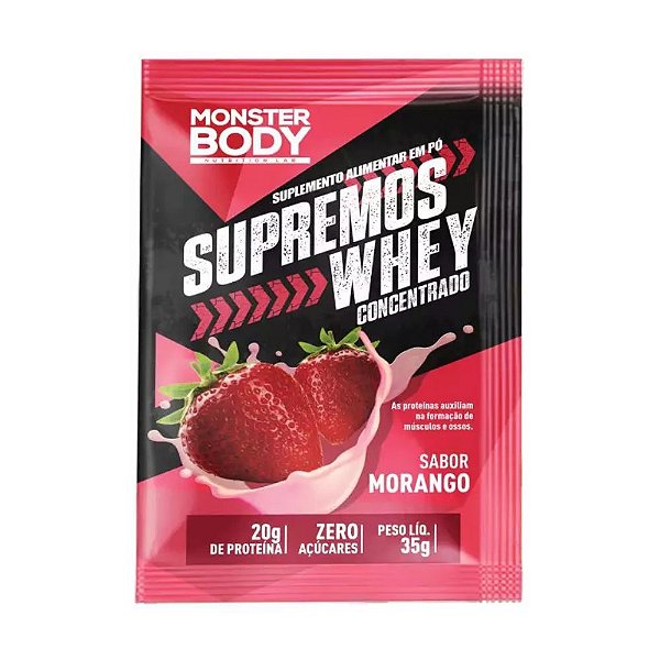 Supremos Whey Morango Monster Body 35g