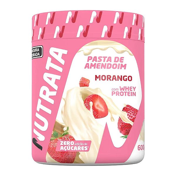 Pasta de Amendoim Morango Nutrata 600g