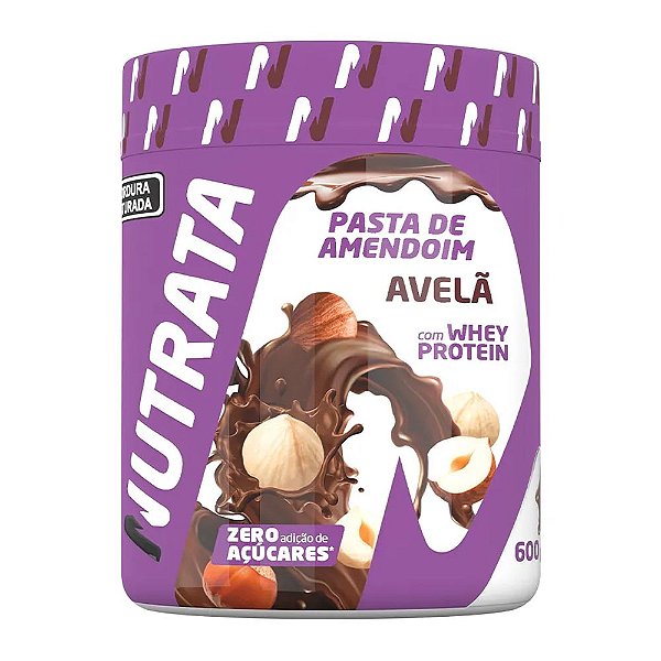 Pasta de Amendoim Avelã Nutrata 600g Unidade
