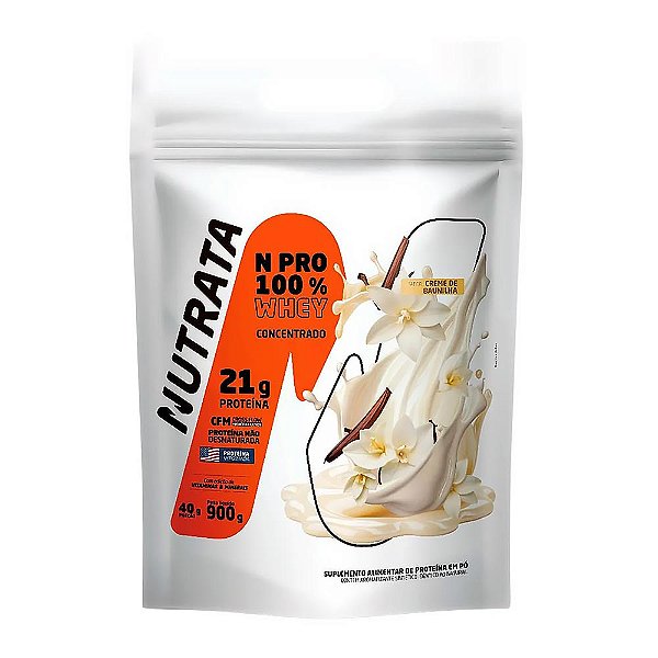 Whey N Pro Baunilha Refil Nutrata 900g