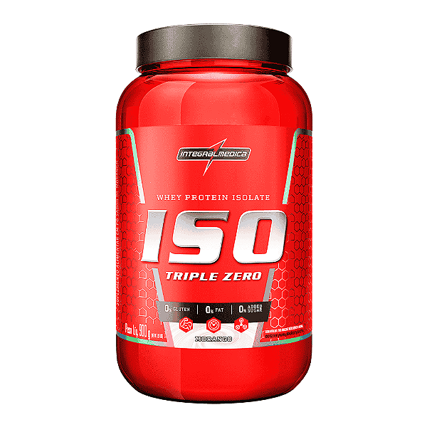 Whey Iso Triple Zero Morango Integralmedica 900g