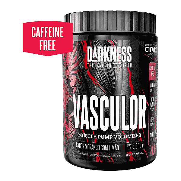 Vasculor Caffeine Free Morango Limão Darknes Integralmedica 300g