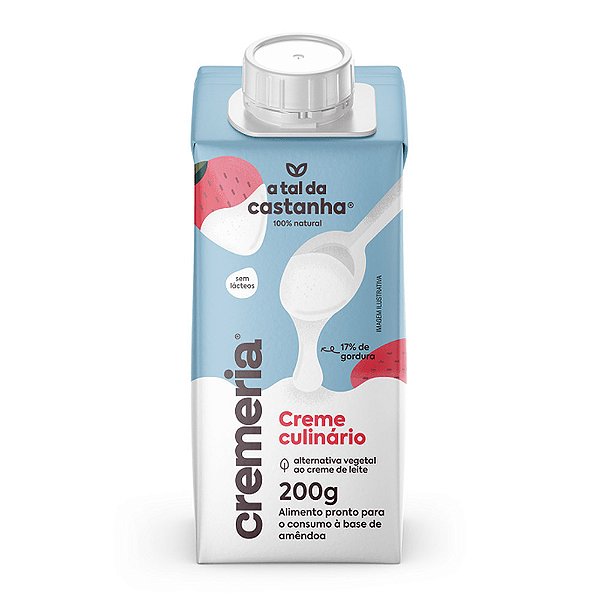 Creme Culinário Vegetal Cremeria A Tal Da Castanha 200g