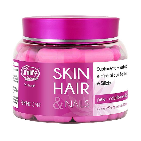 Skin Hair & Nails Femme Care 700 Mg Unilife 90 Cápsulas