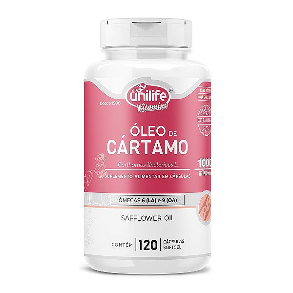 Óleo de Cártamo 1200 Mg Unilife 120 Cápsulas
