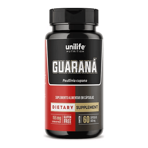Guaraná 500Mg Unilife 60 Cápsulas