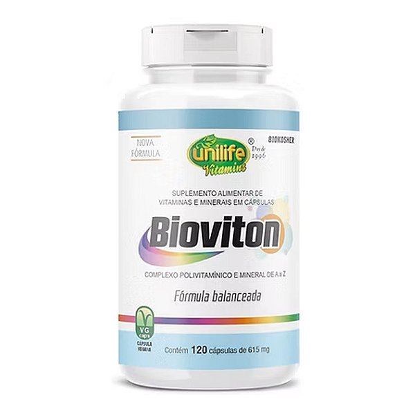 Bioviton Multivitamínico de A a Z Unilife 120 Cápsulas