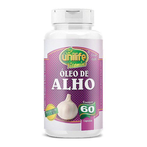 Óleo de Alho 350 Mg Unilife 60 Cápsulas