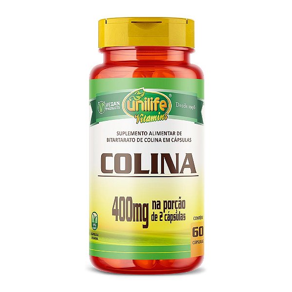 Colina 800 Mg Unilife 60 Cápsulas