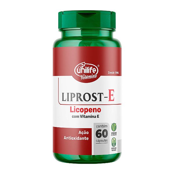 Liprost E Licopeno com Vitamina E 450 mg Unilife 60 Cápsulas