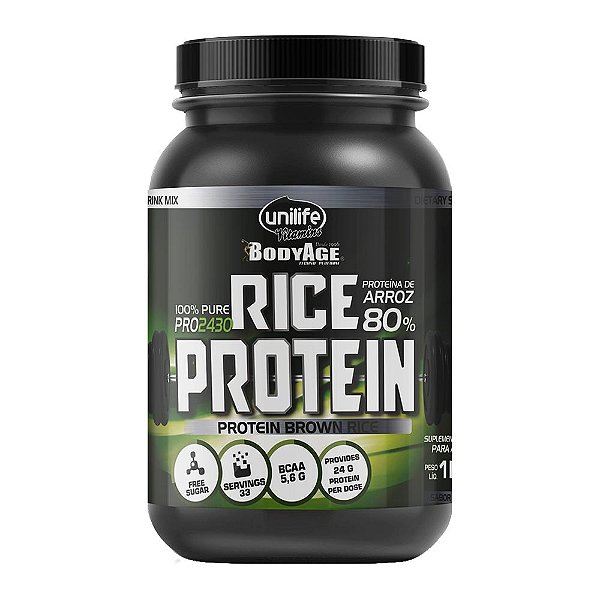 Rice Protein Proteina de Arroz Sabor Natural Unilife 1kg