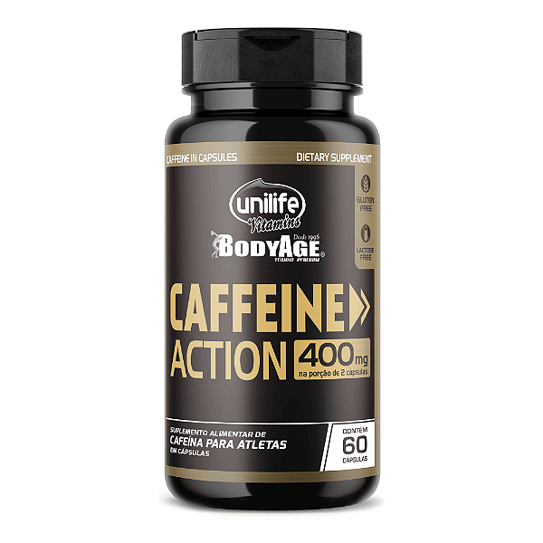 Cafeína Caffeine Action Unilife 60 Cápsulas