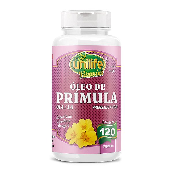 Óleo de Prímula 700 Mg Unilife 120 Cápsulas