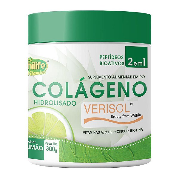 Colágeno Hidrolisado Verisol Limão Unilife 300g