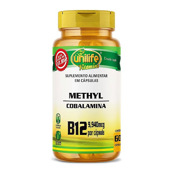 Vitamina Methyl B12 Mastigável Unilife 60 Comprimidos