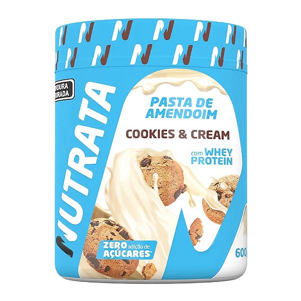 Pasta de Amendoim Cookies Cream Nutrata 600g