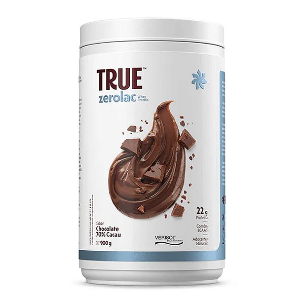 True Whey Zero Lactose Chocolate 70% Cacau 900g