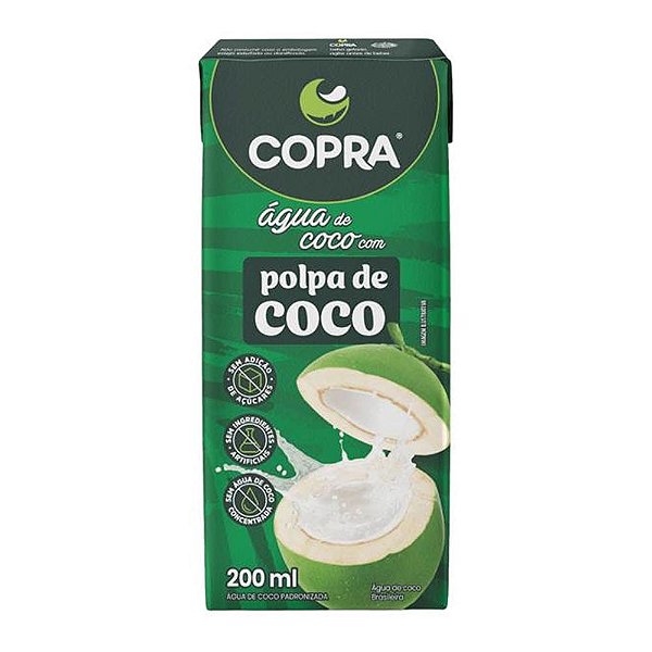 Água De Coco Com Polpa Copra 200ml