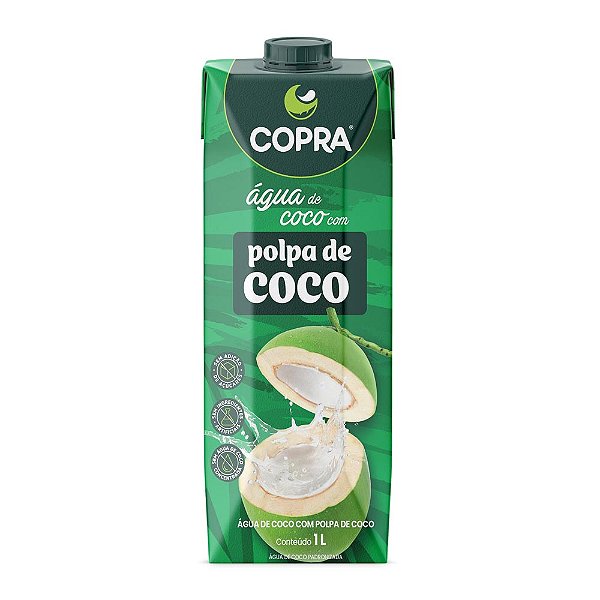Água De Coco Com Polpa Copra 1Litro