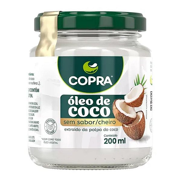 Óleo De Coco Sem Sabor Copra 200ml