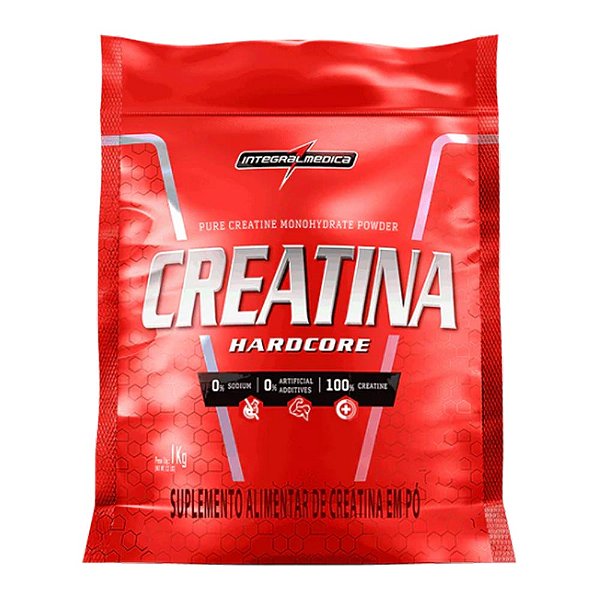 Creatina Hardcore Pouch Integralmédica 1Kg