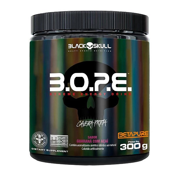 B.O.P.E. Guaraná Com Açaí Black Skull 300g