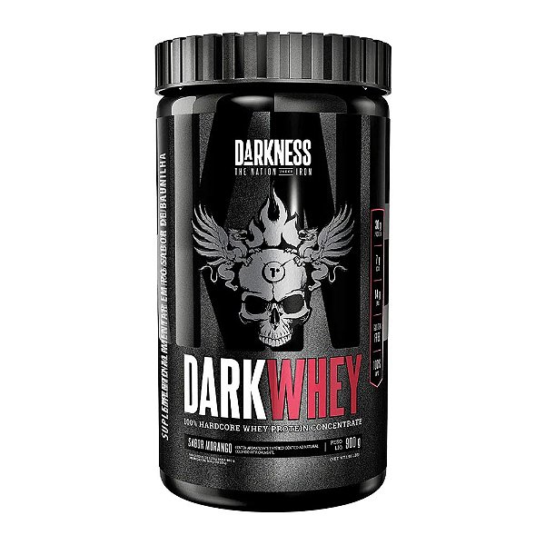 Dark Whey Morango Integralmedica 900g