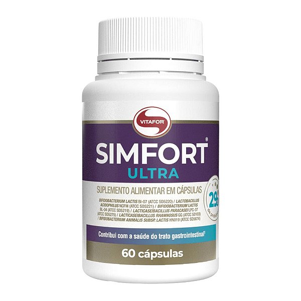Simfort Ultra Probiótico Vitafor 60 Cápsulas