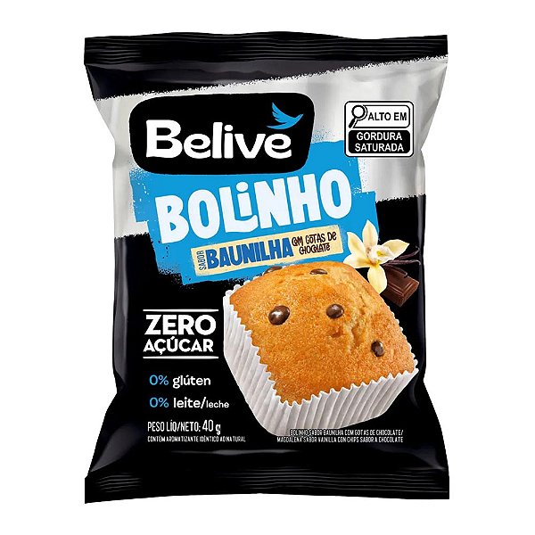 Bolinho de Baunilha Belive 40g