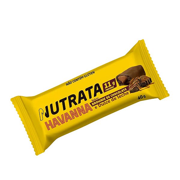 Barra Whey Grego Brownie e Dulce De Leche Havanna Nutrata 40g