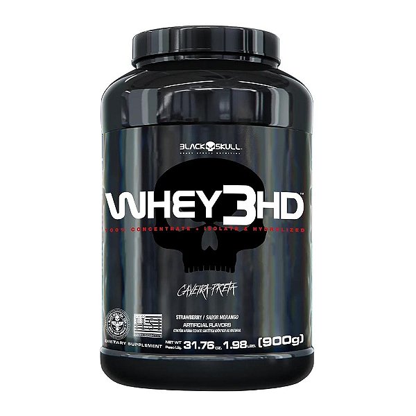 Whey 3HD Morango Black Skull 900g