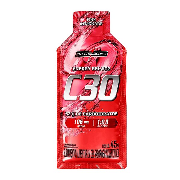 Energy Gel VO2 C30 Pink Limonade Integralmedica 45g