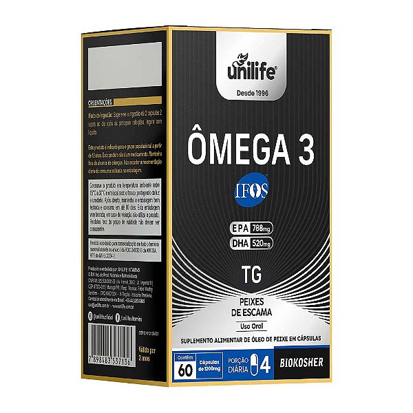 Ômega 3 IFOS Unilife 60 Cápsulas