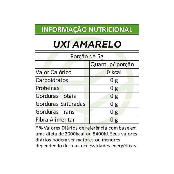 Uxi Amarelo Rasurado Pacote 500g