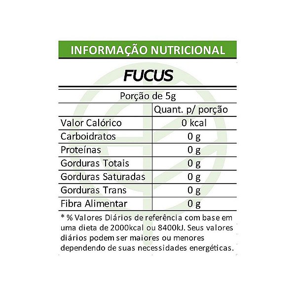 Fucus Vesiculosus Pacote 500g