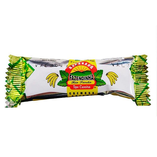 Bananada Tradicional Com Açúcar Fazendinha 30g Pacote 1Kg