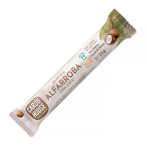 Alfarroba Com Coco Zero Açúcar Carob House 30g Pacote 1Kg