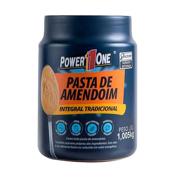 Pasta De Amendoim Integral Tradicional Power One 1kg Pacote 1Kg